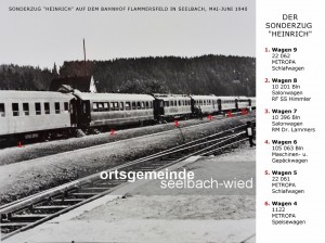 Bild bei Klick vergrößern Mai-Juni 1940 | Teilaufnahme des Sonderzuges „Heinrich“ auf dem Bahnhof Flammersfeld während des Frankreichfeldzuges Archiv: Sohnius Repro: Wilfried Klein Identifizierung: Joachim Deppmeyer, Eisenbahnhistoriker