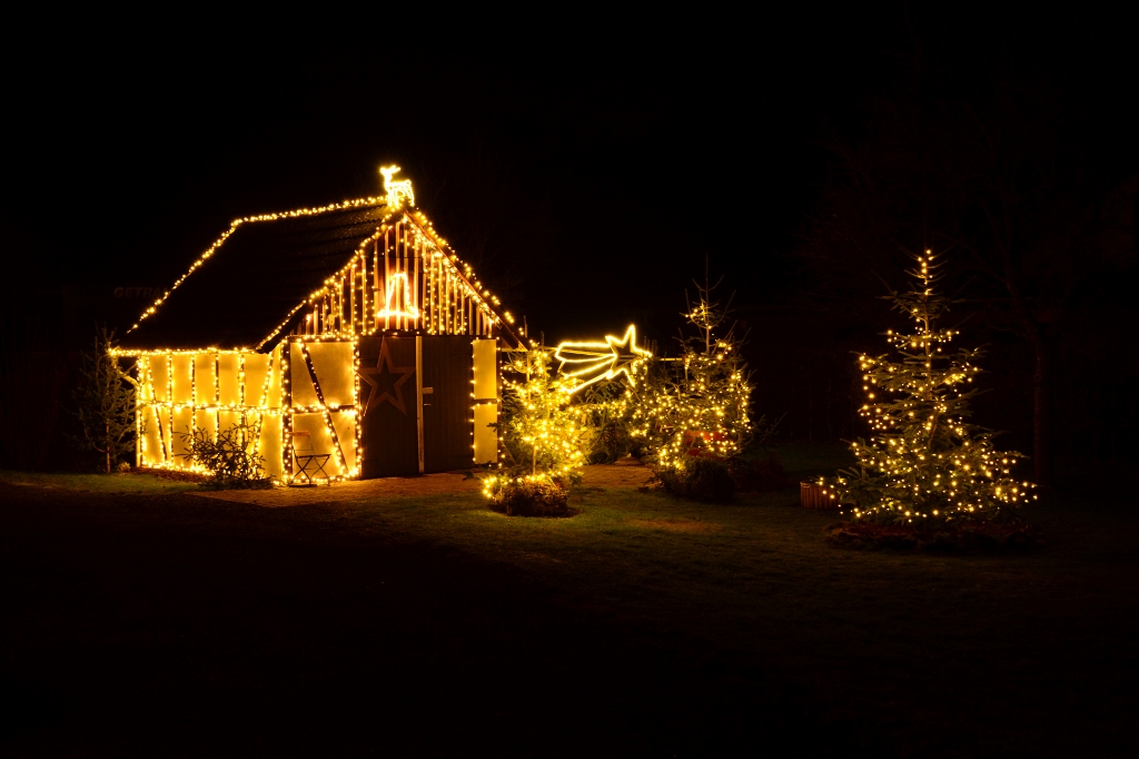 weihnachtliche Beleuchtung in Seelbach