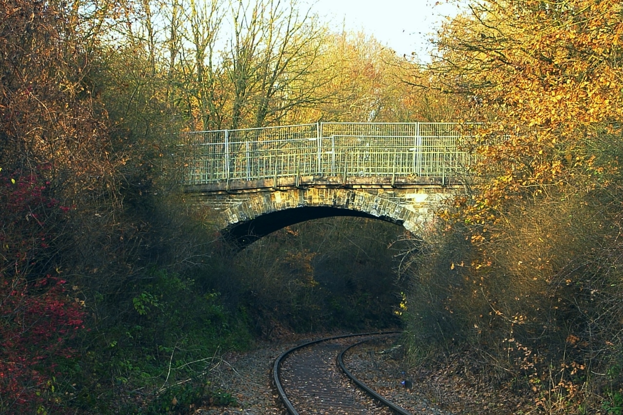 11.2007 | Die alte Rundbogenbrücke über die Bahnstrecke Altenkirchen-Siershahn in Bettgenhausen | Foto: Wilfried Klein