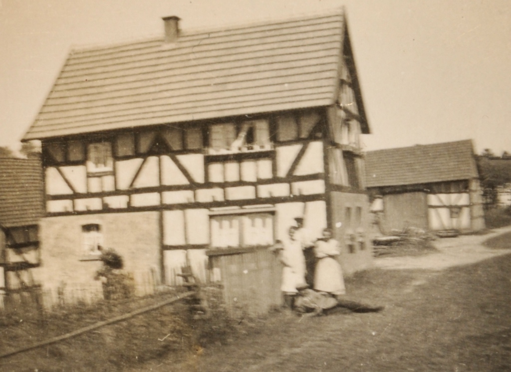 Historische Ansicht 1945 Haus Weingarten in Bettgenhausen