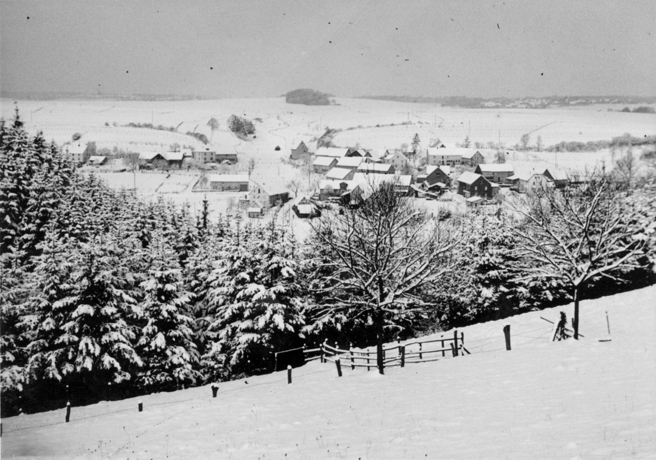 1958 | Winter in Seelbach | Foto: Ottmar Nägelkrämer, Scan: Reiner Nägelkrämer