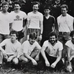 Historische Aufnahme 1984 Die erste MFS-Mannschaft auf dem Fußballplatz Keifheck
