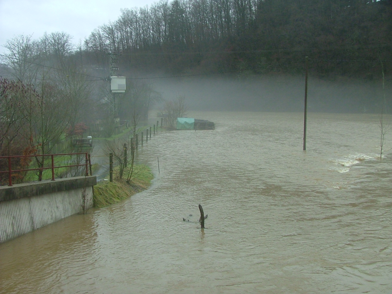 01.2011 | Hochwasser „In der Manchertswiese“ | Foto: Hermann Nick