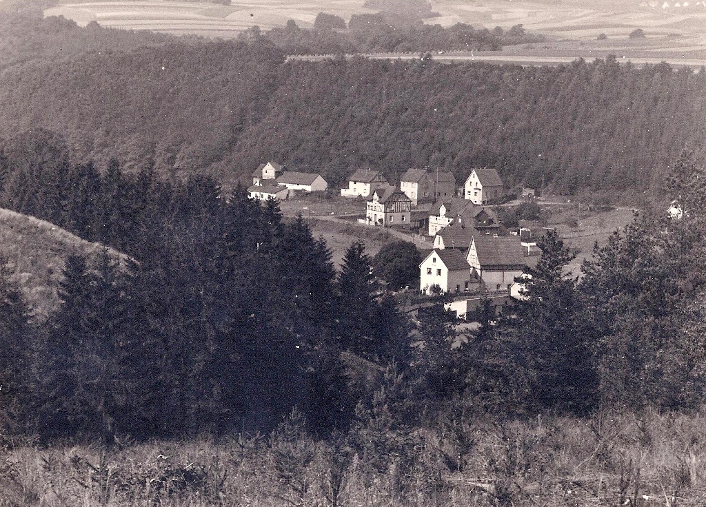 Historische Ansicht Ende 1940er Ortsansicht Seelbach
