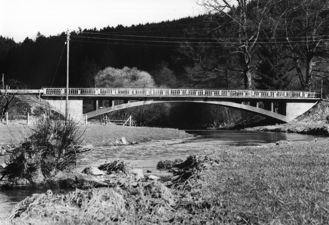 1981 | Brücke am Bahnhof | Repro: Wilfried Klein