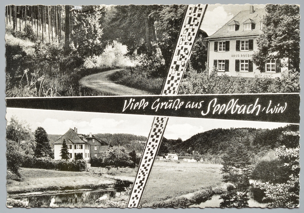 Ansichtskarte 1963 Pension Haus Roseneck