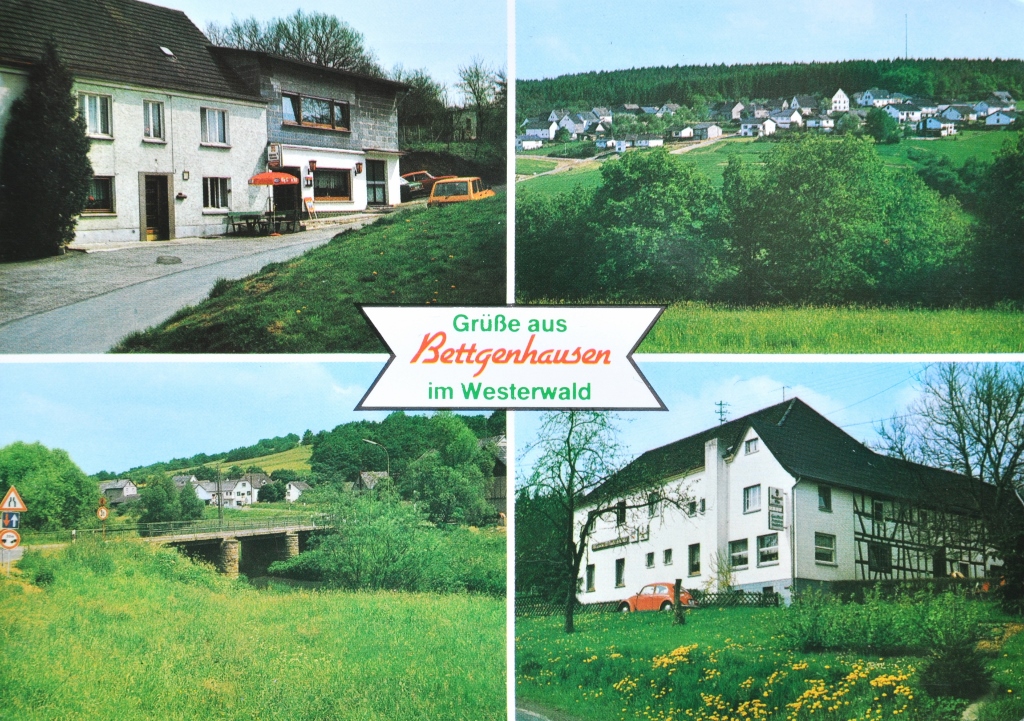 1982 gelaufen | Grüße aus Bettgenhausen, Vorderseite | Herausgeber Adam Lindscheid, Archiv: Y+B Schäck