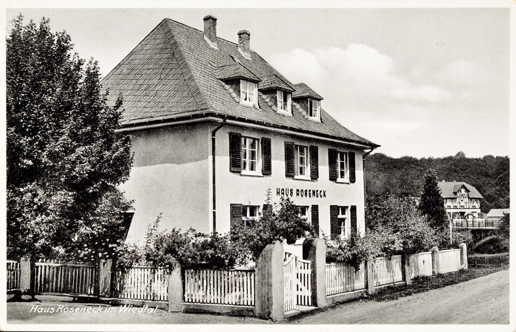 Historische Aufnahme Mitte 1930er Kindererholungsheim Westerhoff im Haus Roseneck, Vorderseite
