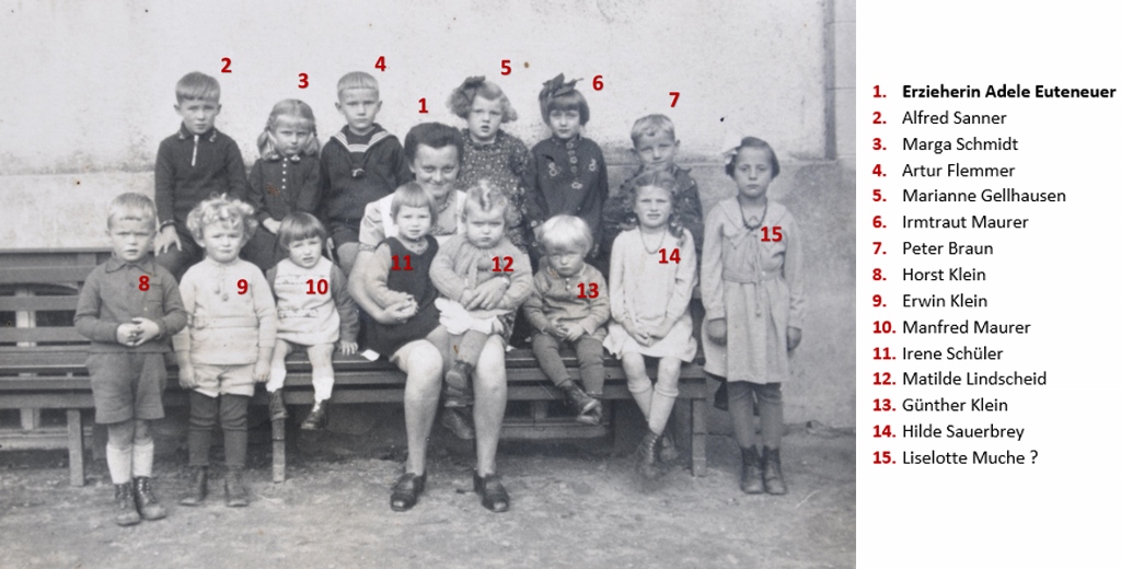 1940 | Kindergarten in Bettgenhausen | Archiv: Alfred Sanner, Repro: Burkhard Schäck, Recherche: Yvette und Burkhard Schäck
