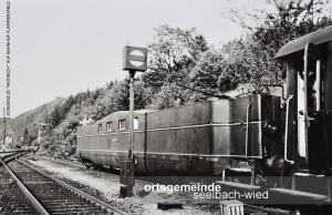 Bild bei Klick vergrößern Mai-Juni 1940 | Hinterer Flakwagen des Sonderzuges „Heinrich“ auf dem Bahnhof Flammersfeld in Seelbach/Wied Archiv: Sohnius