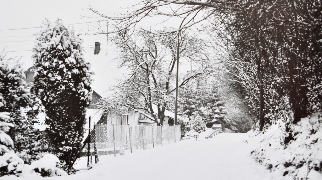 Anfang 1980er | Bergstraße im Winter