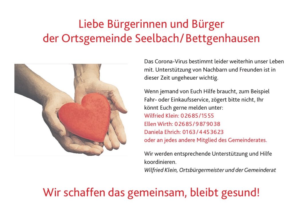 Hilfeservice in der Corona-Zeit