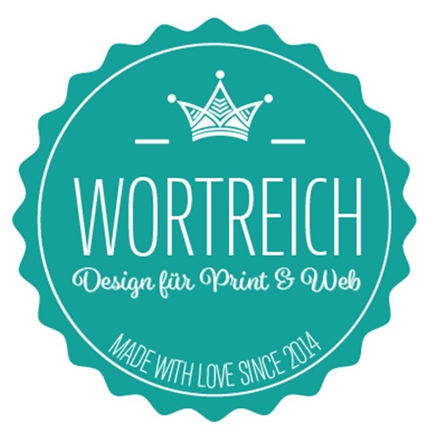 Logo Wortreich Design fuer Print und Web