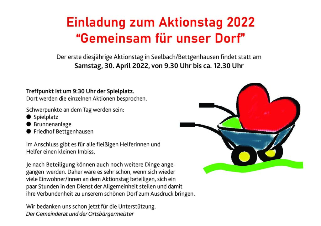 Einladung Aktionstag