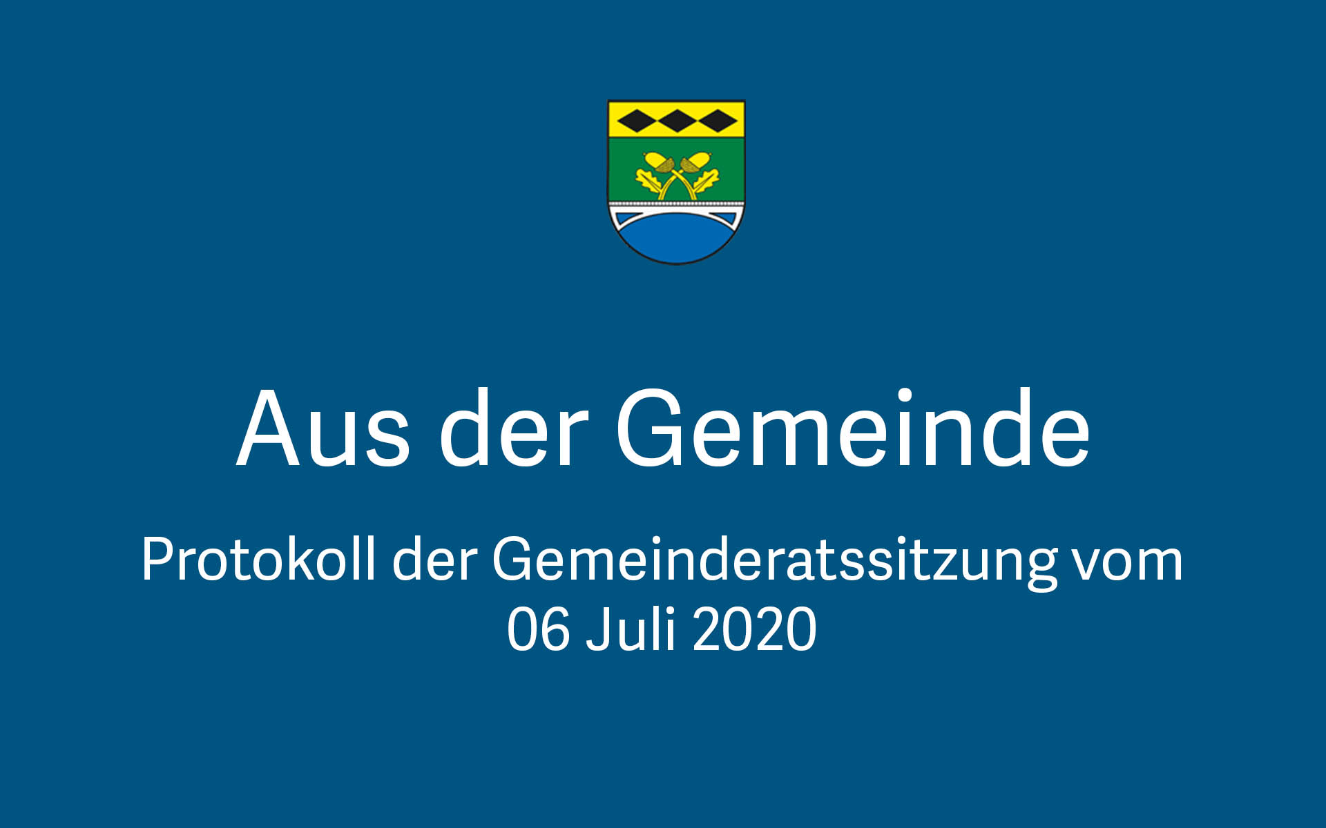 Gemeinderatssitzung 6. Juli 2020 | Grafik: Alexandra Lüß