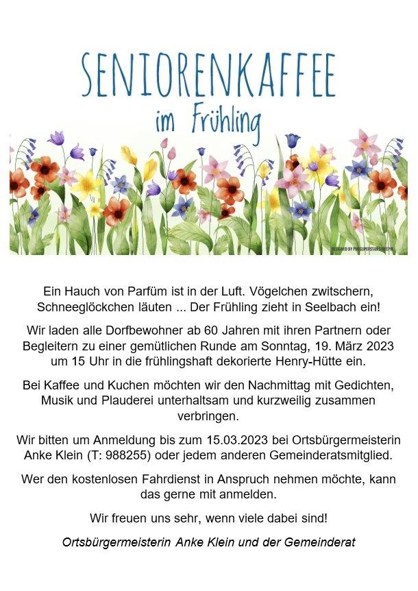 Einladung zur Seniorenfeier 2023 | Grafik: A. Lüß und Y. Schäck
