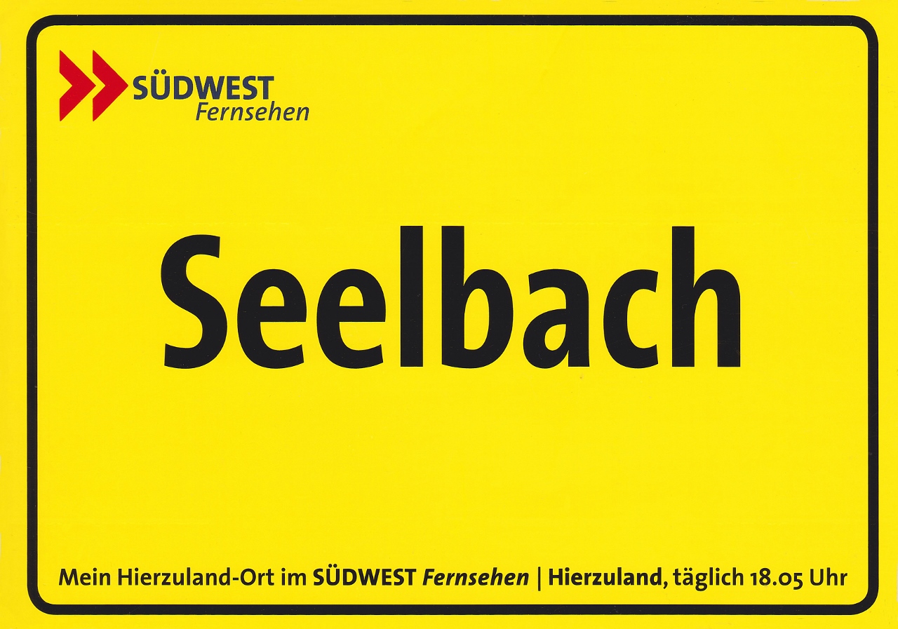 23.09.2012 | Aufkleber zur Sendung Mein Hierzuland vom Südwest Fernsehen Rheinland-Pfalz | Archiv: Y+B Schäck