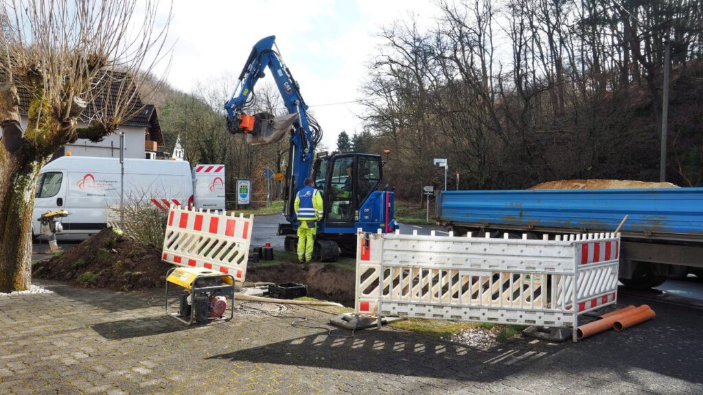 Erneuerung von Komponenten in der Trinkwasserhauptleitung im Frühjahr 2026 Fotos: Yvette Schäck